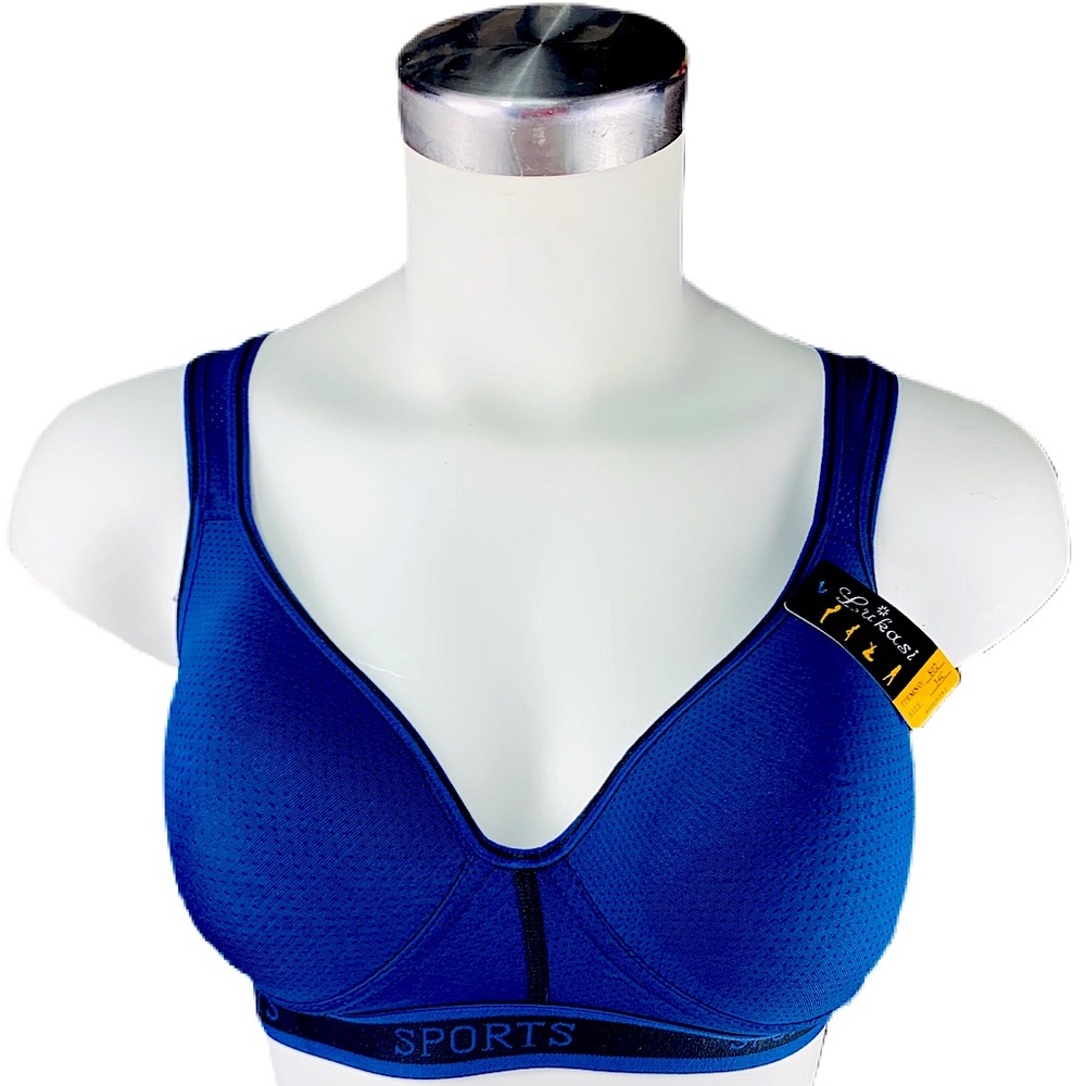 Dark Blue & Black Lukasi Bra